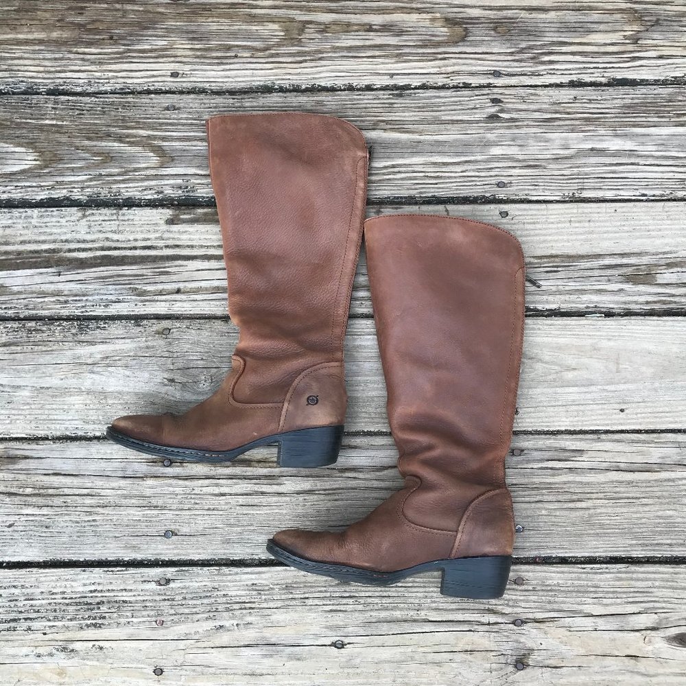 Born Bitsy Leather Boots | Women's Size 8